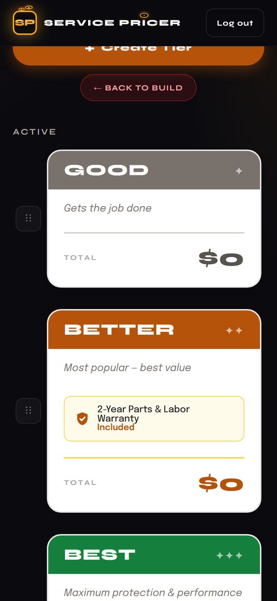 Customize Tier: Your tiers